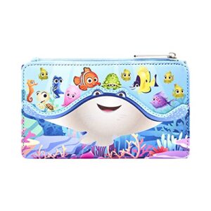 loungefly disney: finding nemo - nemo and friends wallet with collectible bag, amazon exclusive