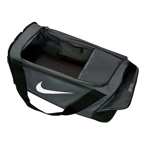 Nike Brasilia 9.5 Small Training Gym Sports Duffel Bag (Iron Grey/Black/White)