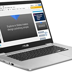 ASUS 15 Slim Chrome OS Laptop Intel Processor up to 2.4GHz 15.6in Full HD NanoEdge-Display with 180 Degree-Hinge 4GB DDR4 32GB Storage WiFi + BT (C523 – Renewed)