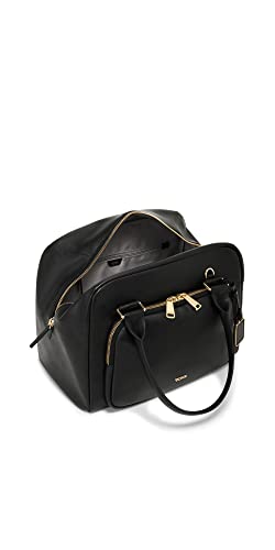 TUMI Voyageur Adrian Carryall - Weekender Bags for Women Travel - Premium Traveling Bags - Black Leather & Gold Hardware