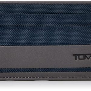 TUMI - Alpha Slim Card Case Wallet for Men - Navy/Grey