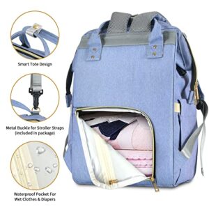 Mokaloo Diaper Bag Backpack, Large Baby Bag, Multi-functional Travel Back Pack, Anti-Water Maternity Nappy Bag Changing Bags