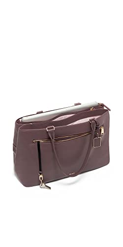 TUMI - Voyageur Sidney Leather Business Tote - Dark Mauve