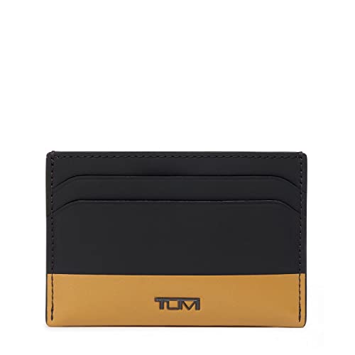 TUMI - Nassau Slim Card Case Wallet for Men - Black/Golden