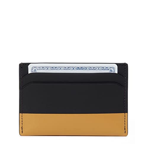 TUMI - Nassau Slim Card Case Wallet for Men - Black/Golden