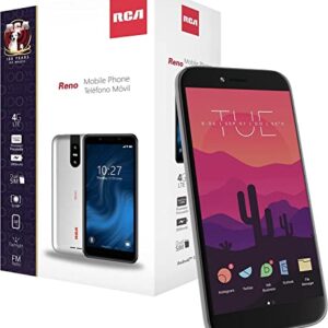 RCA Reno Smartphone, 4G LTE, 16GB+2GB RAM, Android 11, Silver, Unlocked
