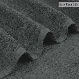 LANE LINEN Bath Sheets Bathroom Towel Set- 2 Pack 100% Cotton Extra Large Bath Towels, Oversized Bath Towels, Luxury Bath Towels Bathroom Set, Shower Towels Bath Towel Sets for Bathroom, 35x66 - Grey