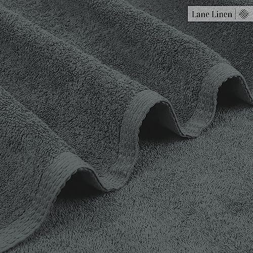 LANE LINEN Bath Sheets Bathroom Towel Set- 2 Pack 100% Cotton Extra Large Bath Towels, Oversized Bath Towels, Luxury Bath Towels Bathroom Set, Shower Towels Bath Towel Sets for Bathroom, 35x66 - Grey