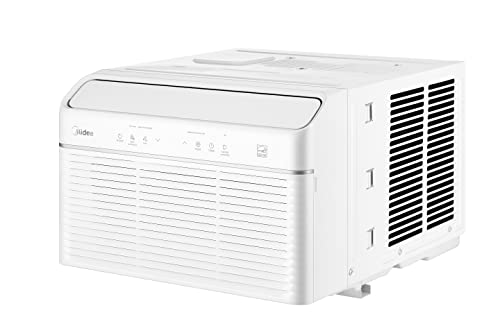 Midea 12000 BTU Smart Inverter Air Conditioner Window Unit with Heat and Dehumidifier – Cools up to 550 Sq. Ft., Energy Star Rated, Quiet Operation, Electronic Controls, Remote Control, White