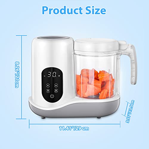 Baby Food Maker, MAMIZO Baby Food Blender,Baby Food Processor, Auto Cooking & Grinding,Baby Food Maker with Blender and Steamer, Touch Screen Control,Valentines Day Gifts for Kids