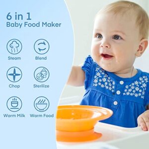 Baby Food Maker, MAMIZO Baby Food Blender,Baby Food Processor, Auto Cooking & Grinding,Baby Food Maker with Blender and Steamer, Touch Screen Control,Valentines Day Gifts for Kids