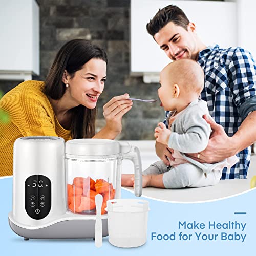 Baby Food Maker, MAMIZO Baby Food Blender,Baby Food Processor, Auto Cooking & Grinding,Baby Food Maker with Blender and Steamer, Touch Screen Control,Valentines Day Gifts for Kids