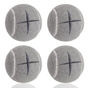 mloowa precut tennis balls for walkers 4 pcs balls with precut opening for easy installation,walker accessories for seniors fit most walkers,for furniture legs and floor protection