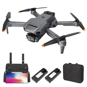 goolrc rc drone with camera 4k dual camera rc quadcopter with function 4 sided obstacle avoidance waypoint flight gesture control storage bag package drones for kids 2 battery