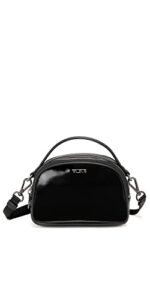 tumi - voyageur june crossbody bag - black/patent