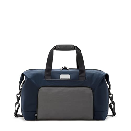 TUMI - Alpha Double Expansion Satchel - Navy/Grey