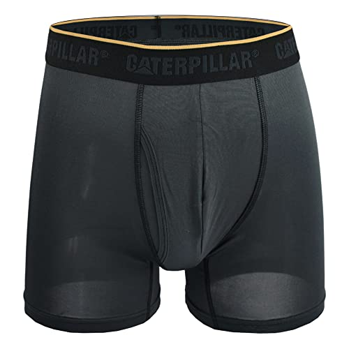 Caterpillar Men's 4-Pack Comfort Core Boxer Briefs, Grey, Large