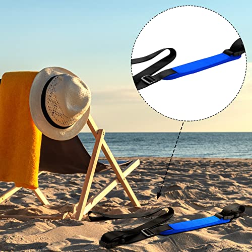 3 Pack Carry Strap for Beach Chair Folding Chair Adjustable Beach Chair Carry Strap Replacement Universal Folding Chair Carry Strap for Beaches Camping Picnics (Blue, Purple, Rose)