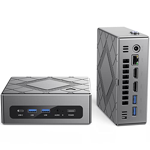 KAMRUI Mini PC Intel 10th i7-10710U Mini Computers 16GB RAM 512GB M.2 2280 SSD Mini Desktop Computers, Windows 11 Pro WiFi 6 BT 5.2 4K HDMI Type-C USB 3.0 Gigabit Ethernet VESA for Home Office