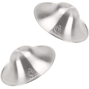 boboduck the original silver nursing cups - x-l size nipple shields for nursing newborn, 999 carat silver nipple covers for breastfeeding
