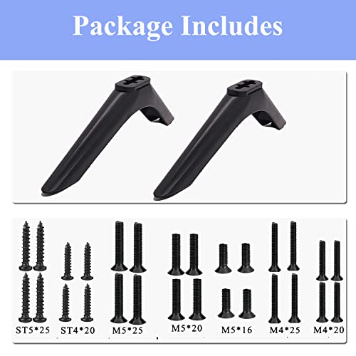 Universal TV Base Stand for TCL Roku TV Legs Replacement for TCL Smart TV 19in 27in 32in 36in 39in 40in 42in 45in,Universal TV Legs for TCL Roku TV Base,TV Stand Legs with Screws