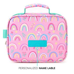 mibasies Kids Lunch Box for Girls and Boys Toddler Insulated Lunch Bag (Rainbow)