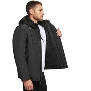 Calvin Klein Men's Arctic Faille 3 in 1 Systems Jacket, Black, Large