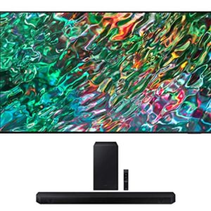 SAMSUNG QN50QN90BAFXZA 50 Inch QLED Quantum Matrix Neo 4K Smart TV with a HW-Q60B 3.1ch Soundbar and Subwoofer with DTX Virtual:X (2022)