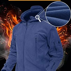 MAGCOMSEN Men's Winter Coats Fleece Jacket for Men with Hood Warm Jacket Winter Jackets for Men Polar Fleece Jacket Mens Jacket