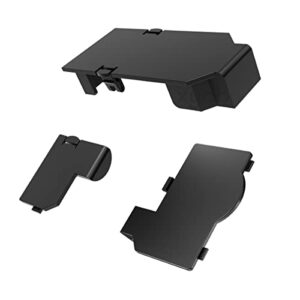 wiresmith black replacement port covers door set for nintendo gamecube console