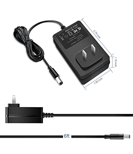 12V AC Adapter for Spectra Electric Breast Pump, Spectra S1, S2, SPS100, SPS200, 9 Plus, Baby Double Electric Breast Pump Replacement Power Cord Charger