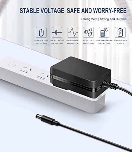 12V AC Adapter for Spectra Electric Breast Pump, Spectra S1, S2, SPS100, SPS200, 9 Plus, Baby Double Electric Breast Pump Replacement Power Cord Charger
