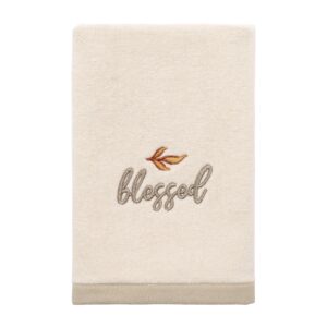 avanti linens - fingertip towel, soft & absorbent cotton towel, set of 2 (grateful patch collection)