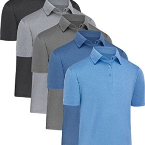 MLYENX Polo Shirts for Men Quick-Dry Athletic Golf Polo Casual Short Sleeve Moisture Wicking Shirts