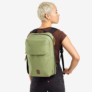 Chrome Industries Ruckas Backpack, Lightweight, Travel Backpack for Men and Women, Water Resistant, 14 Liter, Oil Green