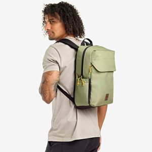 Chrome Industries Ruckas Backpack, Lightweight, Travel Backpack for Men and Women, Water Resistant, 14 Liter, Oil Green