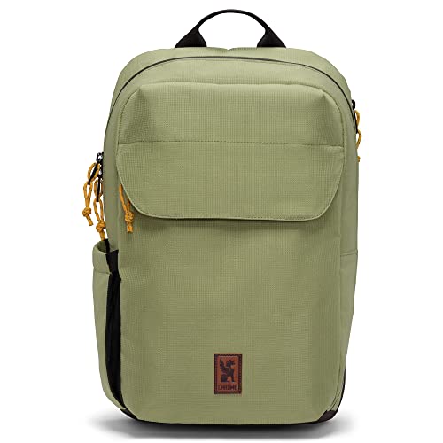 Chrome Industries Ruckas Backpack, Lightweight, Travel Backpack for Men and Women, Water Resistant, 14 Liter, Oil Green