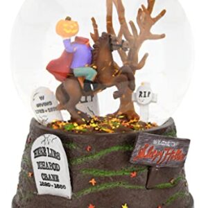 Tree Buddees Sleepy Hollow Fall Themed Headless Horseman Halloween Snow Globe - Large 6.5"