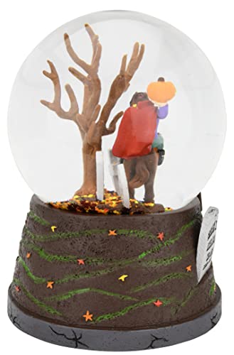 Tree Buddees Sleepy Hollow Fall Themed Headless Horseman Halloween Snow Globe - Large 6.5"