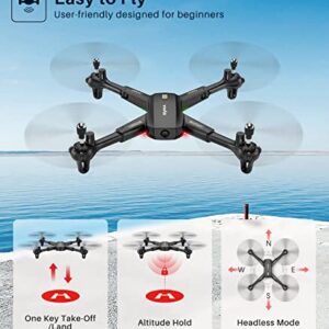 SYMA Drone with Camera 1080P HD FPV Cameras Remote Control Toys RC Quadcopter Helicopter Gifts for Boys Girls Adults Beginners with Altitude Hold, Headless Mode, One Key Start, 3D Flips 2 Batteries