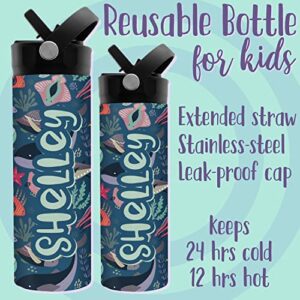 Personalized Water Bottle for Kids - 20 oz - 14 Design Options, Custom Water Bottle for Children - Unicorn Gifts for Girls, Teens - BPA FREE, Double-Wall Insulation - Unicorn