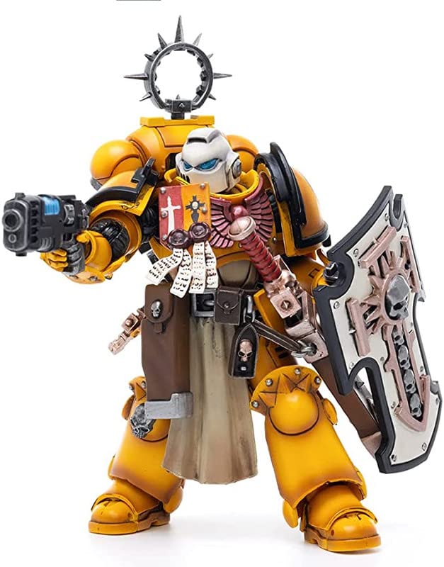 JoyToy Warhammer 40,000 1/18 Action Figure Bladeguard Veteran Collection Model(Imperial Fists)