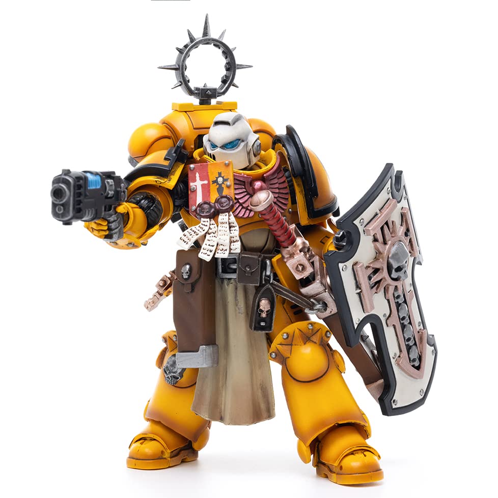 JoyToy Warhammer 40,000 1/18 Action Figure Bladeguard Veteran Collection Model(Imperial Fists)