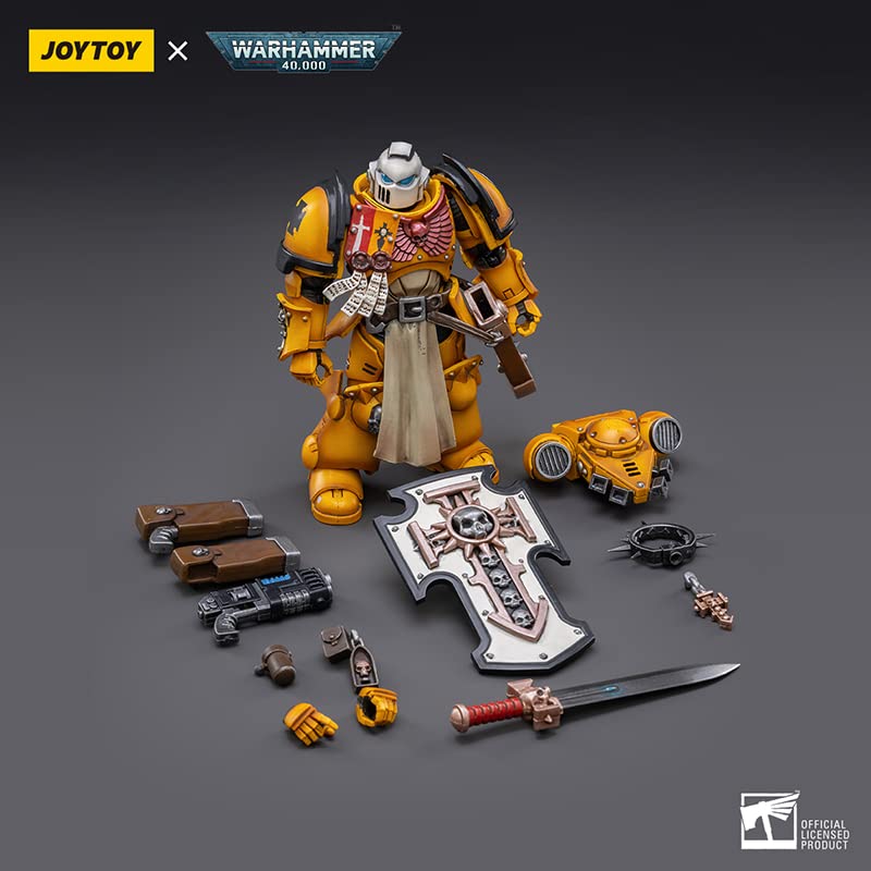 JoyToy Warhammer 40,000 1/18 Action Figure Bladeguard Veteran Collection Model(Imperial Fists)