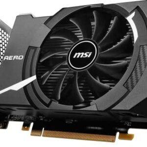 MSI Gaming GeForce GTX 1630 4GB GDRR6 64-Bit HDMI/DP/DVI Single Fan OC ITX Graphics Card (GTX 1630 AERO ITX 4G OC)