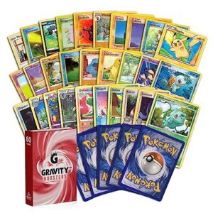 gravity boosters | 60 assorted cards | guaranteed authentic cards w/real holo rares and a gravity boosters deck box