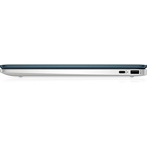 HP Chromebook 14a-na0120nr 14 Inch HD Laptop Intel Celeron N4120 Intel UHD Graphics, 4GB LPDDR4 RAM, 32GB eMMC Computer Storage, ChromeOS, USB Type-C, Wifi, Bluetooth Forest Teal (Renewed)