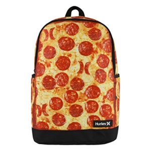 hurley adults' one and only graphic backpack, pizza, os