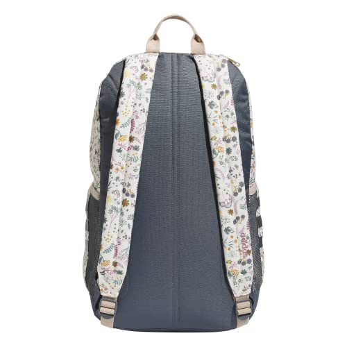 adidas Classic 3S 4 Backpack, Woodland Floral Chalk White/Onix Grey/Wonder Beige, One Size