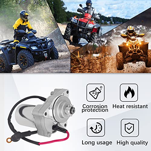 JCKLW Starter Motor for 50cc 70cc 90cc 100cc 110cc 125cc ATV Dirt Bike Pit Bike Dune Buggy Sandrail Quad 4 Wheelers SSR Roketa Tao tao Coolster Jonway SunL Go Karts,3 Bolt Electric with Line